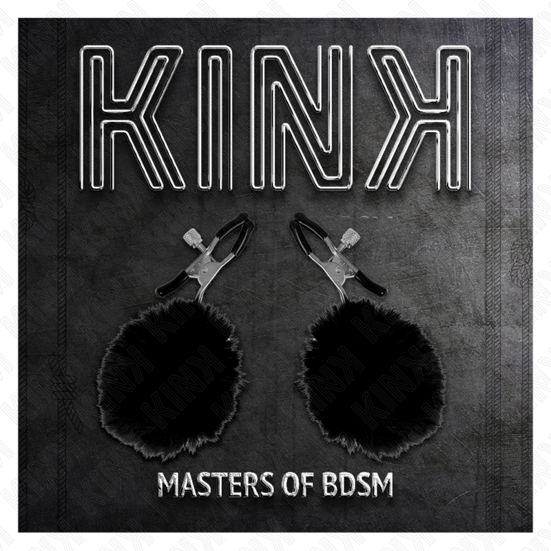 KINK - TEKOTURKISPALLOISTA TEKOTURKISTA TEKOTURKISELLA NÄNNIPULLA MUSTA 6 CM