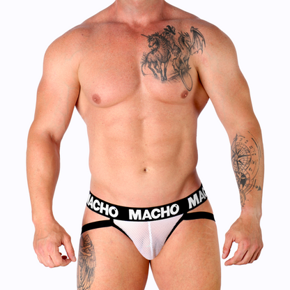 MACHO - MX26X1 JOCK GRID VALKOINEN XL