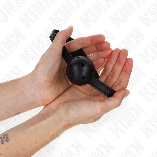 KINK - SIMPLICITY MUSTA HENGITTÄVÄ PALLO 4,5 CM SUUKAPALLO 62 x 1,5 CM