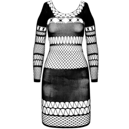 PASSION - BS 105 BODYSTOCKING SVART EN STORLEK