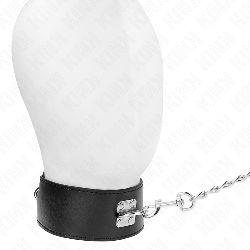 KINK - KAULAKORU VYÖLLÄ 65 CM, LEVEÄ MUSTA HIHNA, SÄÄDETTÄVÄ 33,5-41 CM X 5 CM