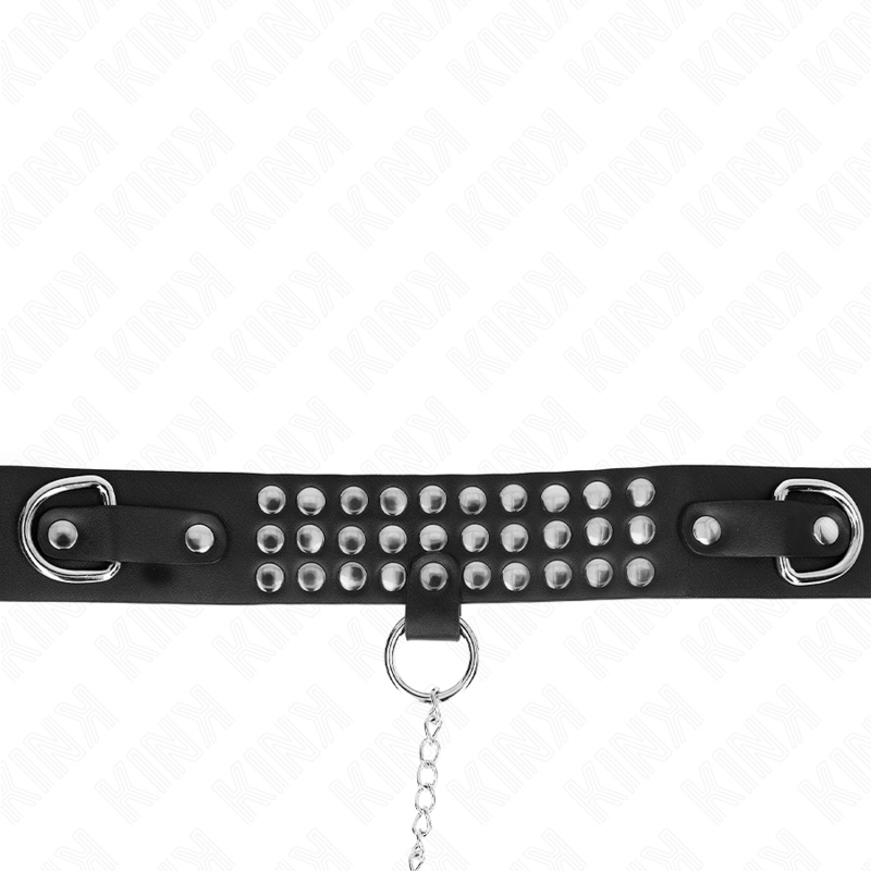 KINK - HALSBAND MED AMBAND 65 CM MED GLÄNSANDE JUSTERBAR 37-42 CM X 5,3 CM
