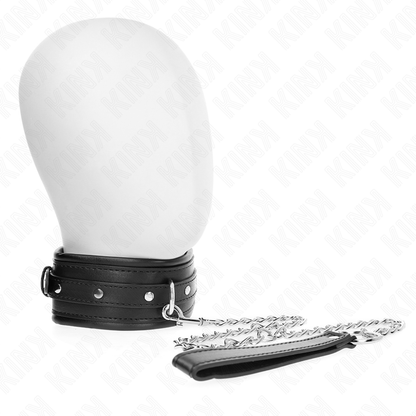 KINK - HALSBAND MED GLÄNSANDE SPÄNNREM 65 CM 48,5 CM X 5,3 CM