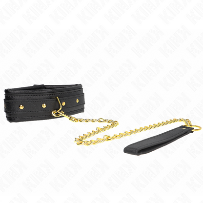 KINK - KAULAKORU, JOLLA ON SIENI TEKONAHASTA VALMISTETTU HIHNA, MALLI 1, SÄÄDETTÄVÄ 37-54 CM X 3 CM