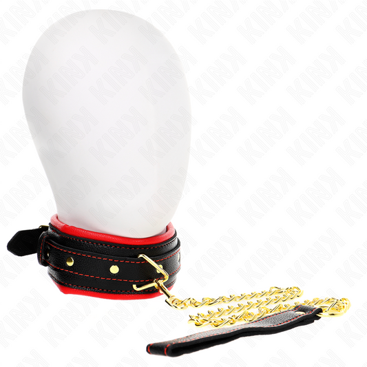 KINK - KAULAKORU, JOLLA ON SIENI TEKONAHASTA VALMISTETTU HIHNA, MALLI 2, SÄÄDETTÄVÄ 37-54 CM X 3 CM