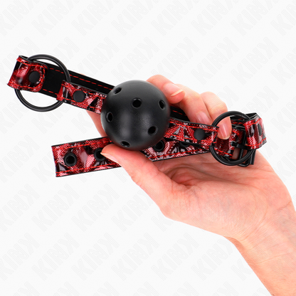 KINK - DIAMANTMÖNSTRAD BOLL 4,5 CM MUFFIN MODELL 2 64,5 CM JUSTERBAR 42-60 CM