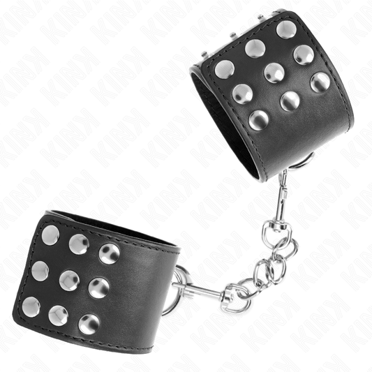 KINK - RANNETUET PAINOKIINNITYKSELLÄ, MUSTA, SÄÄDETTÄVÄ 19–24 CM X 5,5 CM