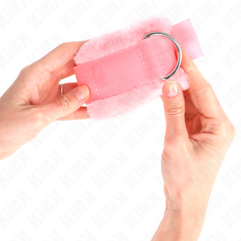 KINK - KARVAVUORAISET RANNETUET, VAALEANPUNAINEN, SÄÄDETTÄVÄ 17-31 CM X 7 CM