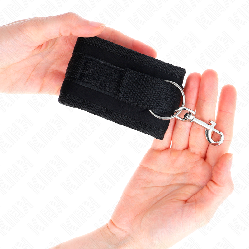 KINK - NAILONISTA TARRASILMUKKAISTA RANNETUKIA, MUSTA, MALLI 2, SÄÄDETTÄVÄ, 18-35 CM X 6 CM