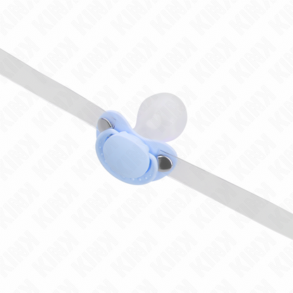 KINK - VAALEANSININEN TUTINMUOTOINEN SUUKAPPI 5,5 X 4 CM SÄÄDETTÄVÄ 43-60 CM