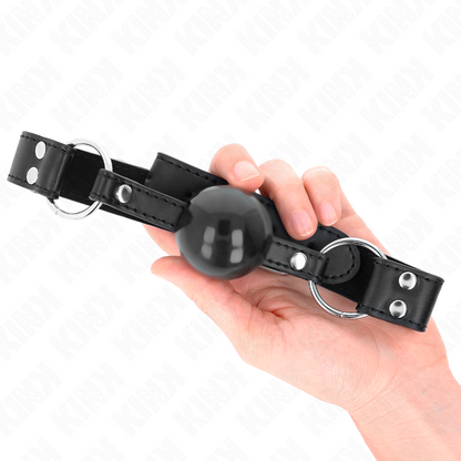 KINK - PEHMEÄ JA TUKEVA PALLO, 4 CM:N SUUKALPA, KEINONAHKA 62 X 2,5 CM, SÄÄDETTÄVÄ 42-58 CM