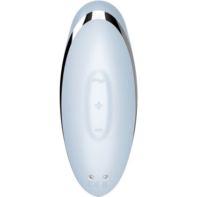 SATISFYER - TAP &amp; CLIMAX 2 VIBRAATTORI &amp; STIMULAATTORI SININEN