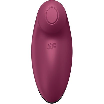 SATISFYER - TAP &amp; CLIMAX 2 VIBRAATTORI &amp; STIMULAATTORI PUNAINEN