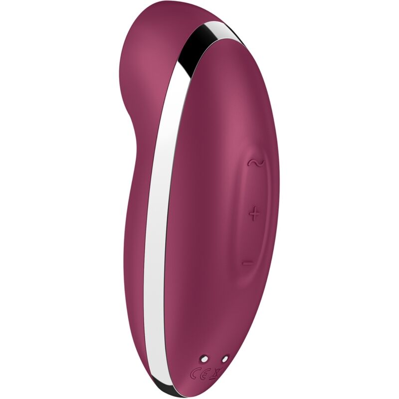 SATISFYER - TAP &amp; CLIMAX 2 VIBRAATTORI &amp; STIMULAATTORI PUNAINEN