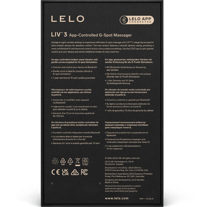 LELO - LIV™ 3 G-PISTEEN STIMULAATTORI SININEN