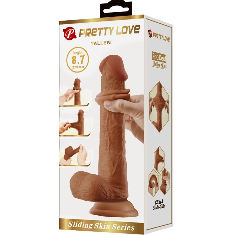 PRETTY LOVE - TALLEN REALISTINEN DILDO 22 CM RUSKEA