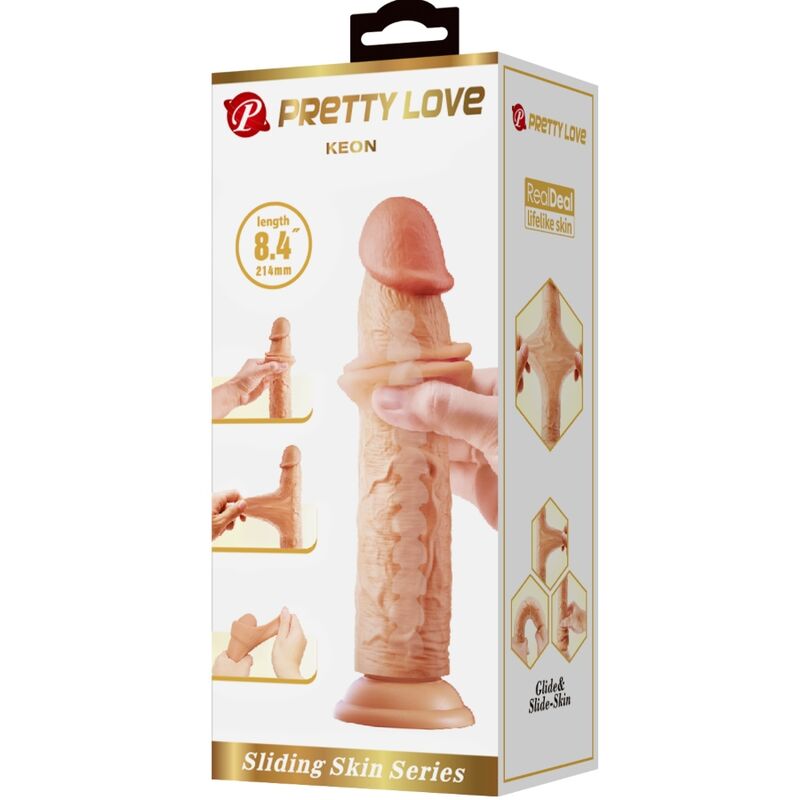 PRETTY LOVE - KEON REALISTINEN DILDO 21 CM LIHASTA