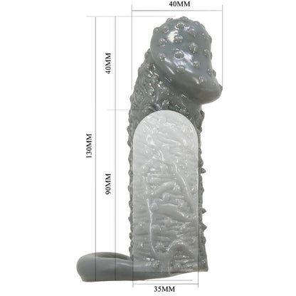 PRETTY LOVE - REALISTINEN PENIKSEN SUURENTAJA JA VIIVYTTÄVÄ HOLKKI, MALLI 2, HARMAA