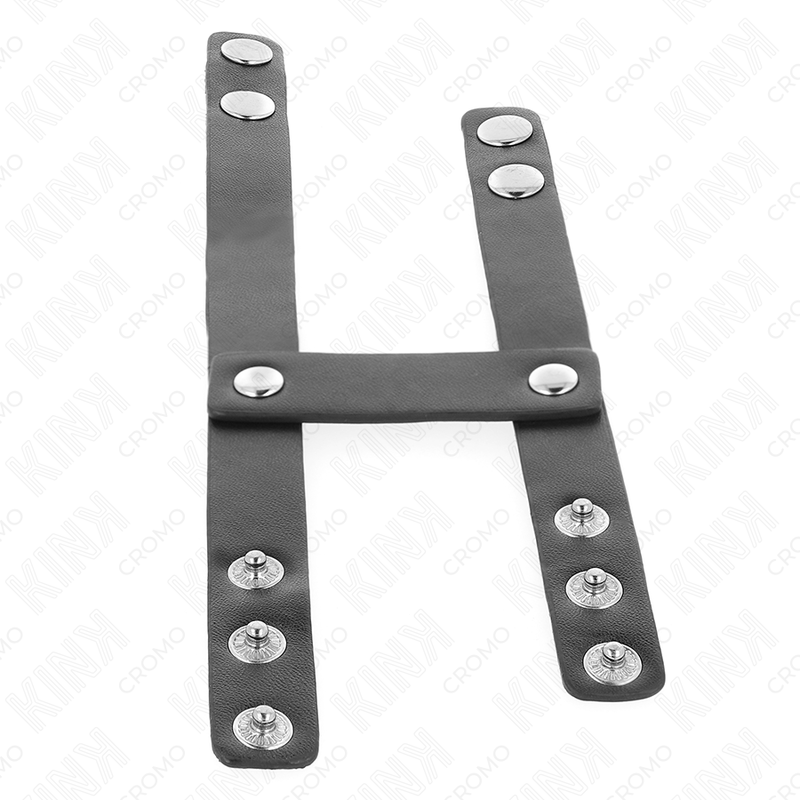 KINK - SÄÄDETTÄVÄ KAKSINKERTAINEN NAHKAINEN PENISRENGAS