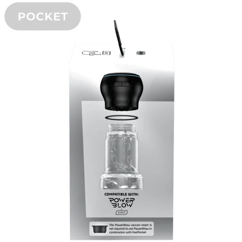 KIIROO - FEEL POCKET STROKER CRYSTAL, KIIROO LÄPINÄKYVÄ
