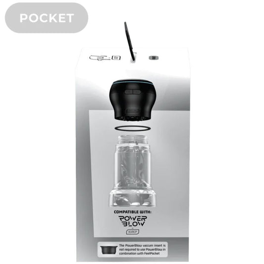KIIROO - FEEL POCKET STROKER CRYSTAL, KIIROO LÄPINÄKYVÄ