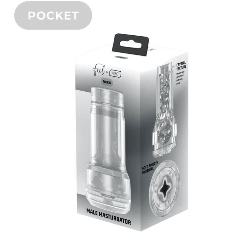 KIIROO - FEEL POCKET STROKER CRYSTAL, KIIROO LÄPINÄKYVÄ