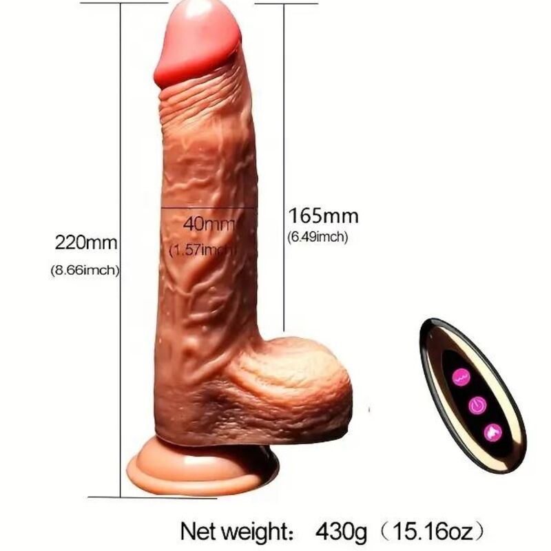 ARMONY - LADATTAVA VÄRISEVÄ REALISTINEN DILDO