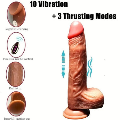 ARMONY - LADATTAVA VÄRISEVÄ REALISTINEN DILDO