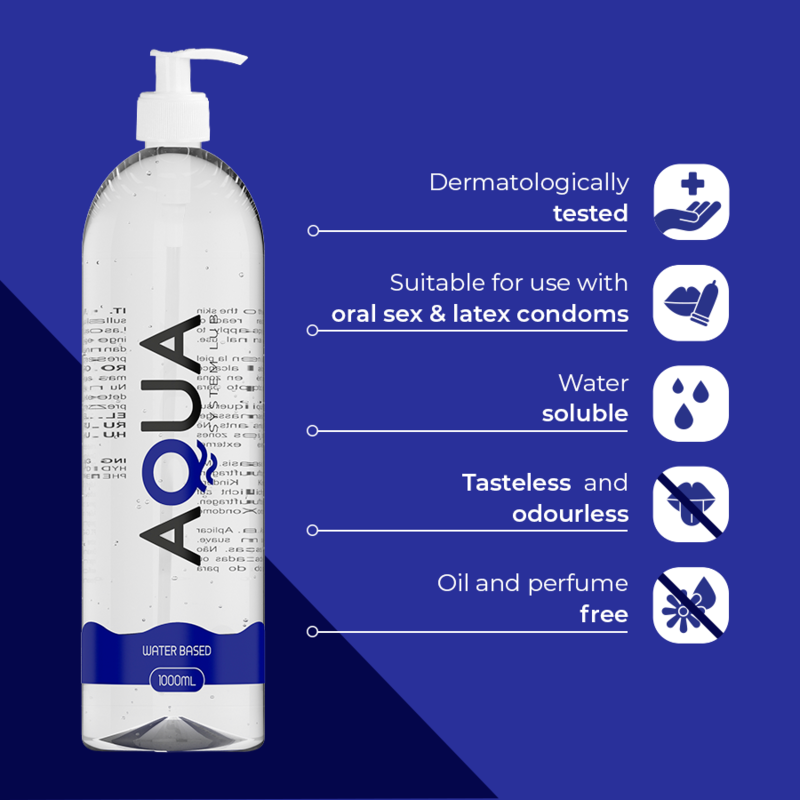 AQUA QUALITY - VATTENBASERAT GLIDMEDEL 1000 ML