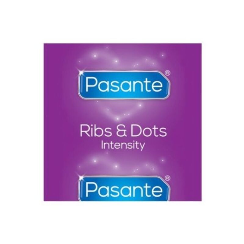 PASANTE - RIBS &amp; DOTS INTENSITY KONDOMI 144 KPL