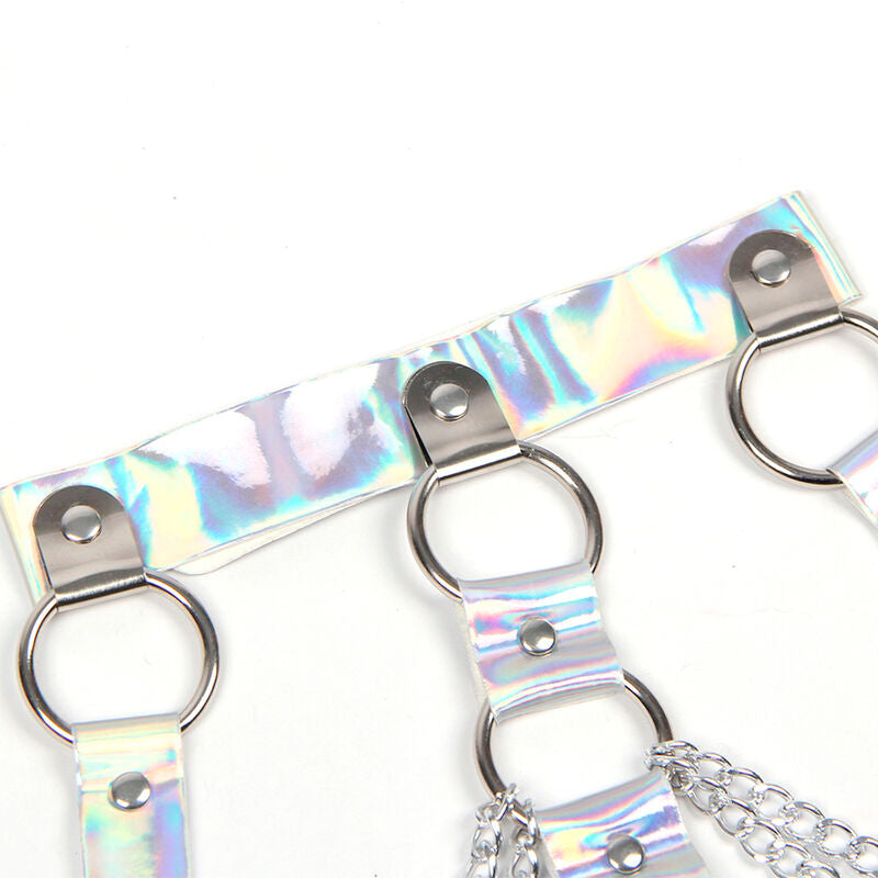 SUBBLIME - 953737 BRÖSTSELE MED RINGAR OCH KEDJOR SILVER EN STORLEK