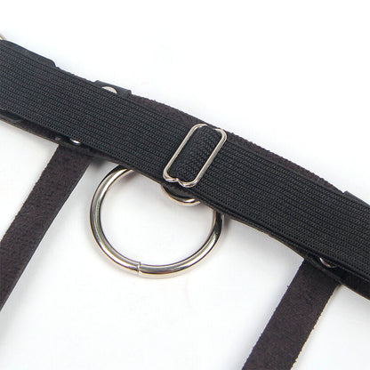 SUBBLIME - 953744 SÄÄDETTÄVÄT NAHKAISET PUNK-SUKKAHOUSUT, MUSTA, YKSI KOKO