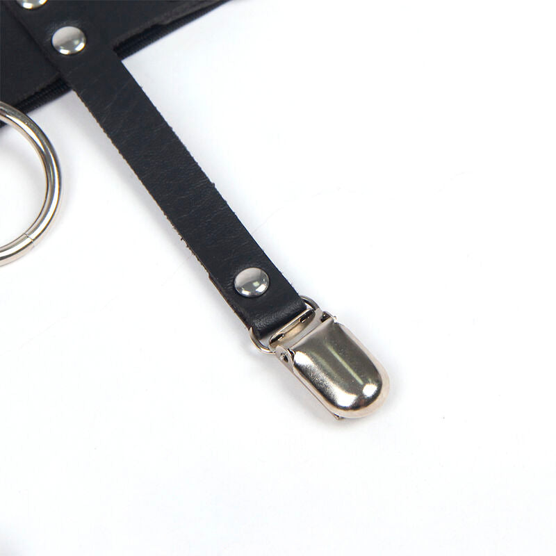 SUBBLIME - 953744 SÄÄDETTÄVÄT NAHKAISET PUNK-SUKKAHOUSUT, MUSTA, YKSI KOKO