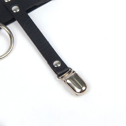 SUBBLIME - 953744 SÄÄDETTÄVÄT NAHKAISET PUNK-SUKKAHOUSUT, MUSTA, YKSI KOKO