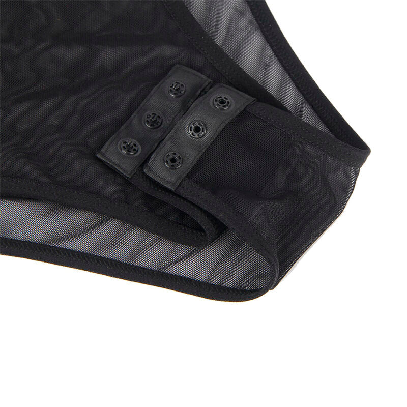 SUBBLIME - 954055 SEKSUKAS PITSI BODYSUIT MUSTA S/M