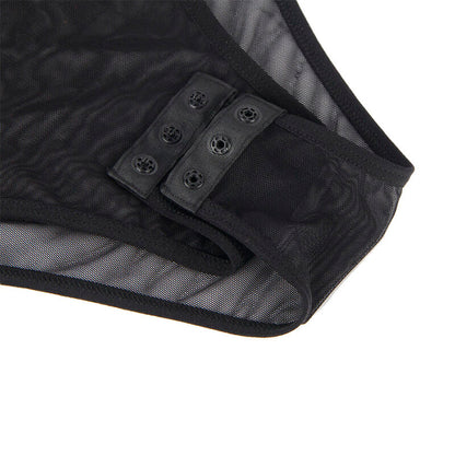 SUBBLIME - 954055 SEKSUKAS PITSI BODYSUIT MUSTA S/M