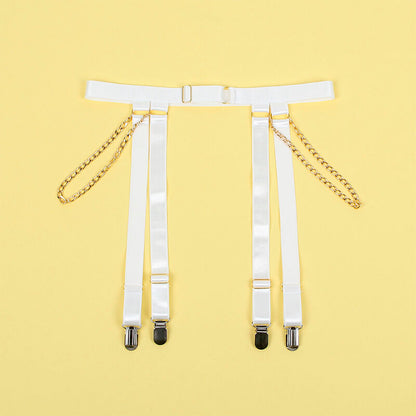 SUBBLIME - 954284 KETJUBODI + SUKKANAHANA VALKOINEN S/M