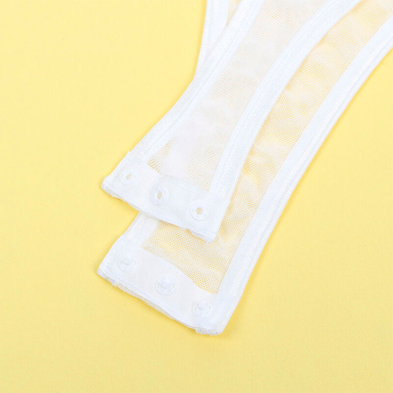 SUBBLIME - 954284 KETJUBODI + SUKKANAHANA VALKOINEN S/M