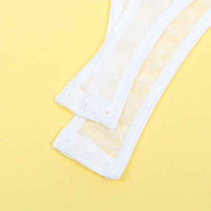 SUBBLIME - 954284 KETJUBODI + SUKKANAHANA VALKOINEN S/M