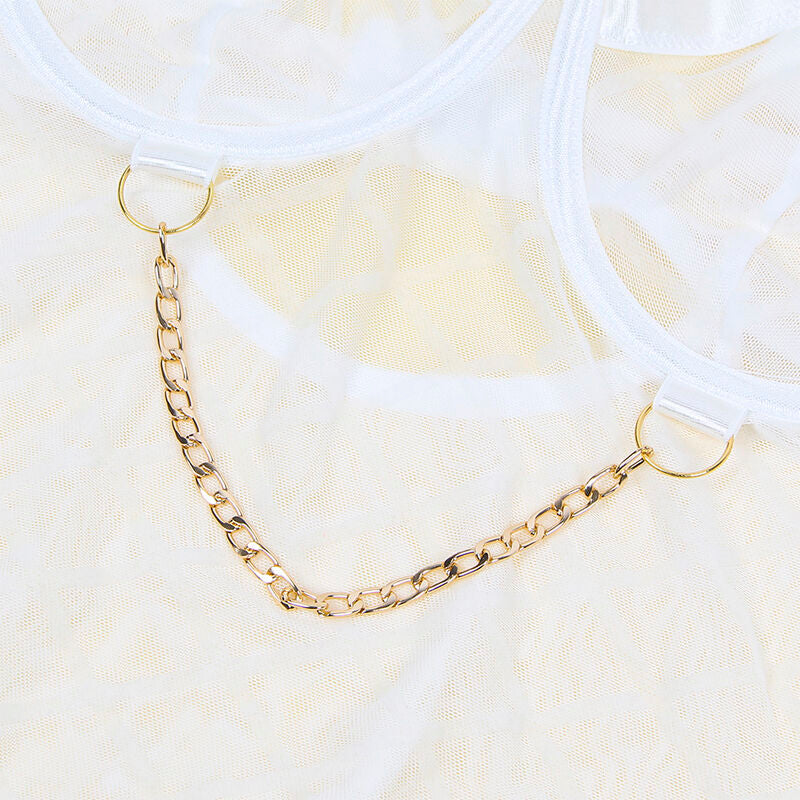 SUBBLIME - 954291 KETJUBODI + SUKKANAULAT VALKOINEN L/XL