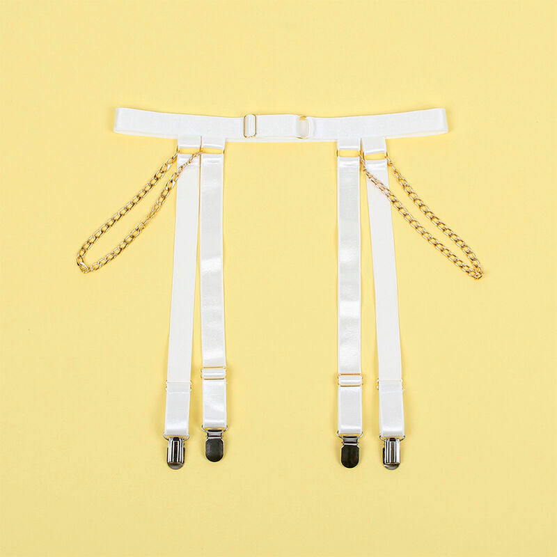 SUBBLIME - 954291 KETJUBODI + SUKKANAULAT VALKOINEN L/XL