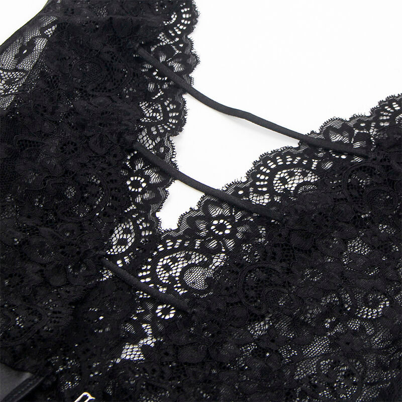 SUBBLIME - 954390 SEKSUKAS BODY SUKKANALUUKALLA MUSTA L/XL