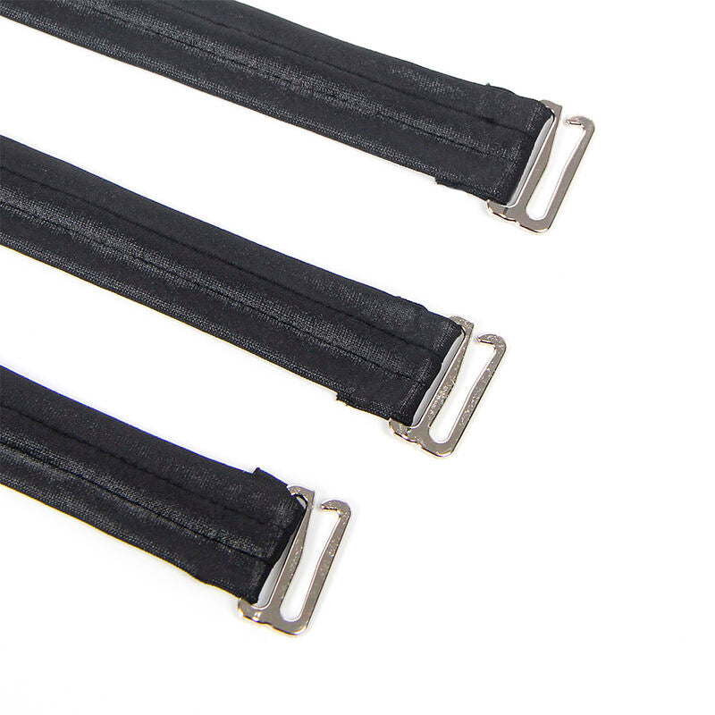 SUBBLIME - 954406 NAHKAINEN BONDAGE-MEKKO MUSTA S/M