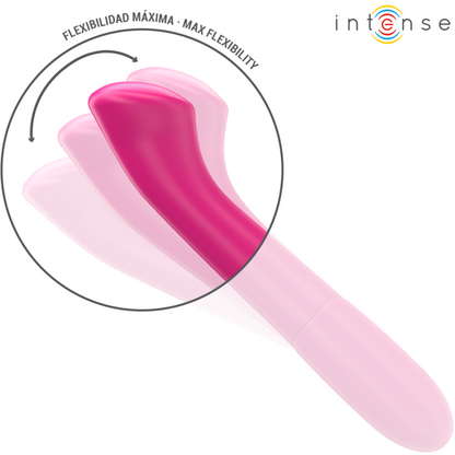 INTENSE - PATY VIBRATOR 19 CM FLEXIBEL 10 VIBRATIONER MODELL 2 ROSA
