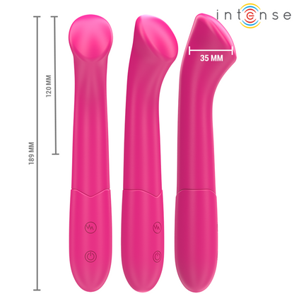 INTENSE - PATY VIBRATOR 19 CM FLEXIBEL 10 VIBRATIONER MODELL 2 ROSA