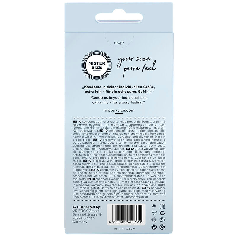 MISTER SIZE - KONDOMIKOKO XXL 64 MM (10 KPL)