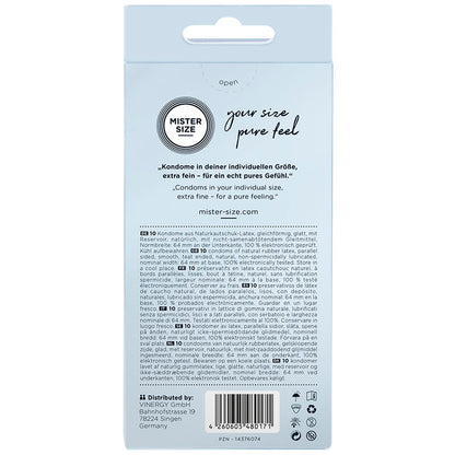 MISTER SIZE - KONDOMIKOKO XXL 64 MM (10 KPL)