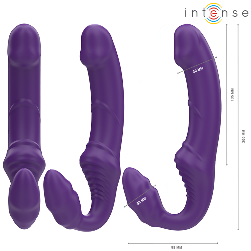 INTENSE - JILL KAKSOISVIRMÄRÄ 20 CM VIOLETTI KAUKOSÄÄDIN