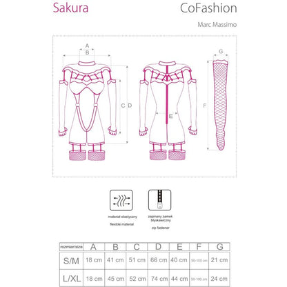 LIVCO CORSETTI FASHION - SAKURA CF 90357 HAALARI + PITKÄT HANSKAT + SUKKANAULAT MUSTA S/M