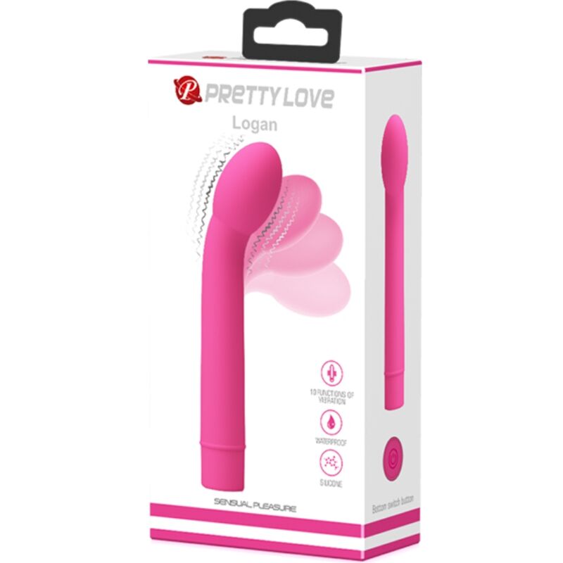 PRETTY LOVE - LOGAN G-PUNKTSVIBRATOR 10 VIBRATIONER ROSA